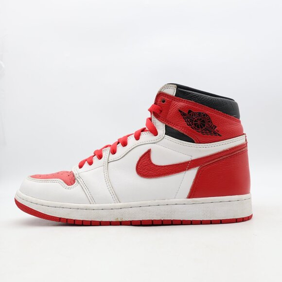 Nike Air Jordan 1 Heritage Red Men's Size 9.5 Retro High OG Sneakers 555088-161 - Picture 4 of 9